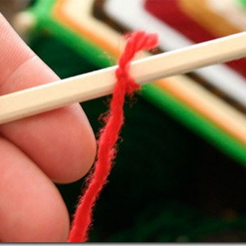 Manualidades para niños Cometas decorativos hechos de lana