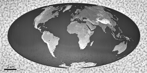 World's Smallest nanosized 3D Map by IBM scientist World's Smallest nanosized 3D Map of Earth by IBM scientist image