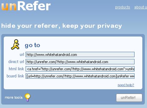 Hide HTTP Referrals Link Anonymously for Geeks with meta refresh hide mask urls domains anchors and link anonymously hide http referrals
