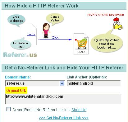 Hide HTTP Referers Link Anonymously for Geeks hide mask urls domains anchors and link anonymously hide http referrals