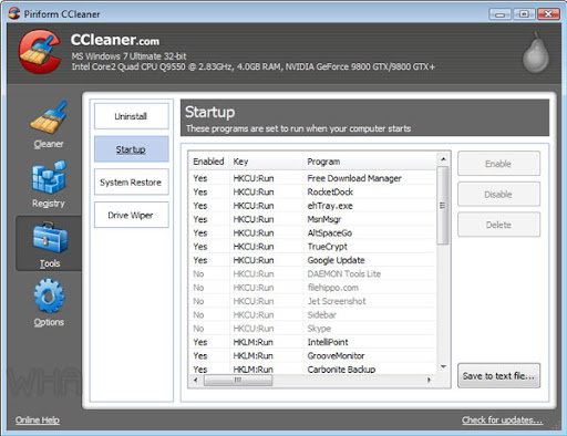 ccleaner 3.0 cleanup all junk and unwanted files and fix registry error of windows 8 and tem internet, privacy of browsers opera 11, firefox 5 and more photo