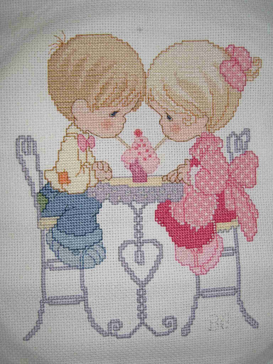 precious moments cross stitch impression