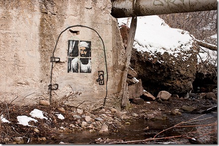 More freak show Banksy_locates_Osama_City_Creek