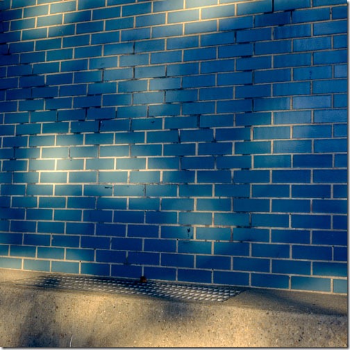 Still Life, Color Study, Urban, blue wall, shadows, dapple light