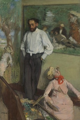 Peinture d'Edgard Degas, Portrait d'Henri Michel-Lévy