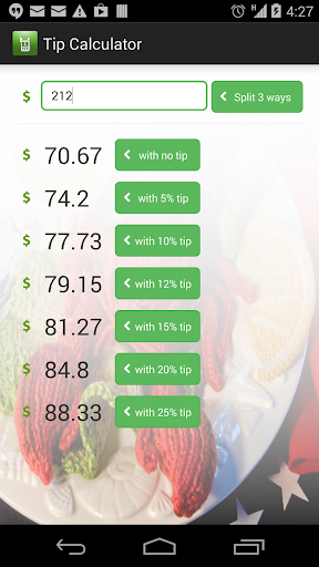 Gratuity Tip Calculator