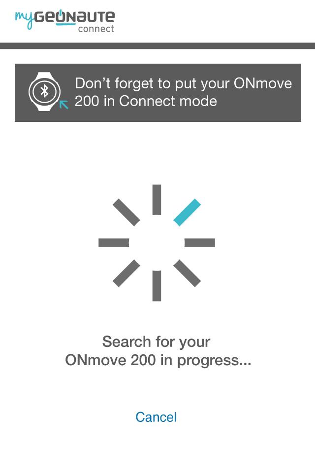 myGeonaute connect Screen 2