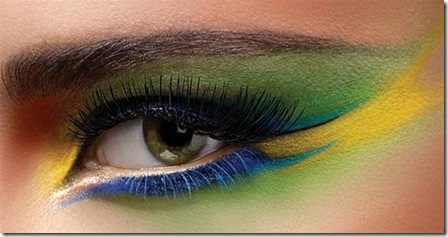Colorful art makeup