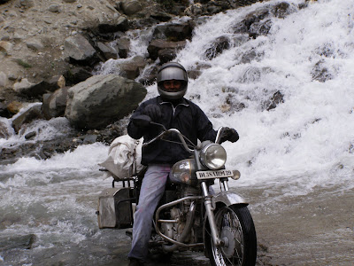 Santosh, after negotiating the first water crossing of the day