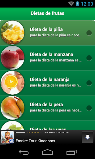 Dietas de frutas