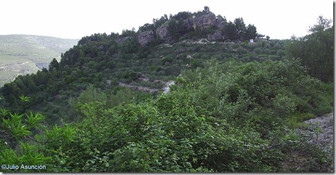 Espolón donde está situado el poblado prehistórico