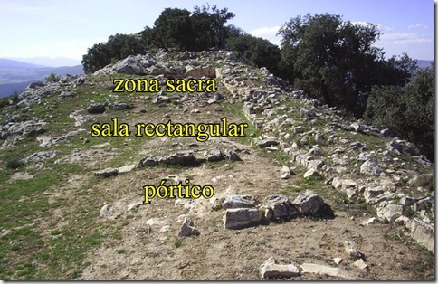 Distribución del santuario ibero romano