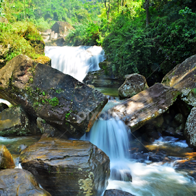 Rocky Falls by Naveen Naidu - Nature Up Close Water