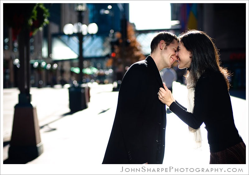 Downtown Minneapolis Wedding Engagement Photography