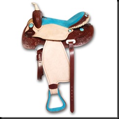 Barrel Saddle Blue