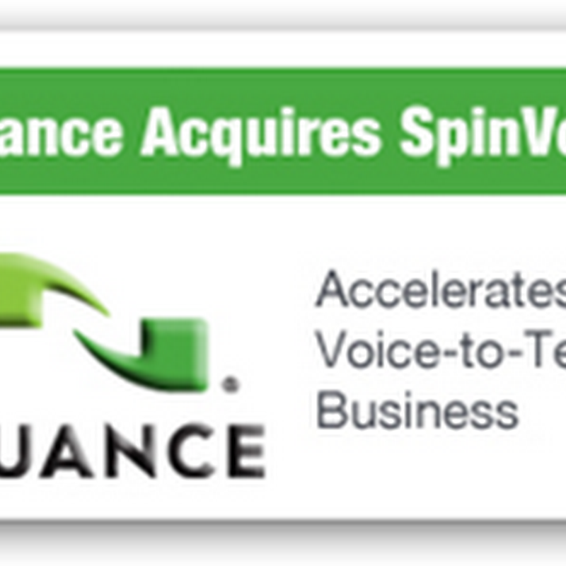Nuance Buys SpinVox – Speech Recognition With Voice to Text With Cell Phones