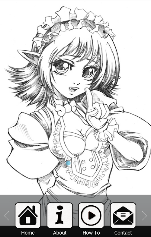 Android application How To Draw Manga screenshort