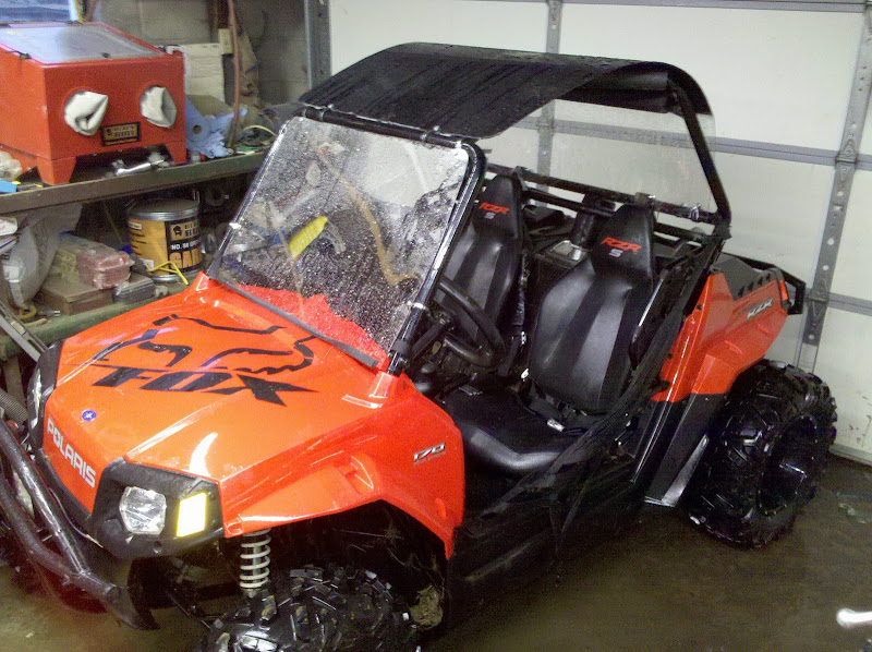Homemade windshield top and back window | Polaris RZR Forum - RZR ...