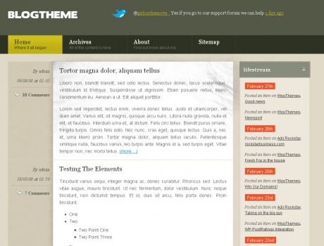 Бесплатный премиум шаблон BlogTheme
