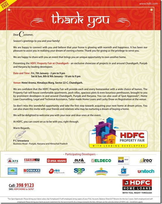HDFC Property fare at Chandigarh