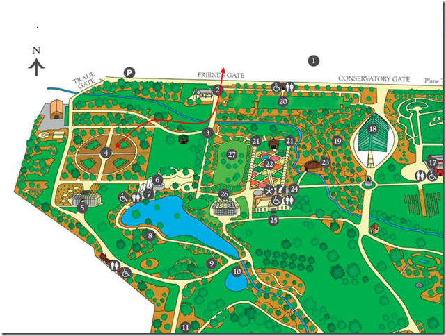 botanic gardens map
