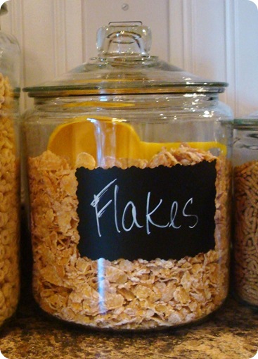 glass cereal jars