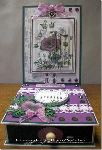 Hibiscus and Floral Drawer Easel Card1