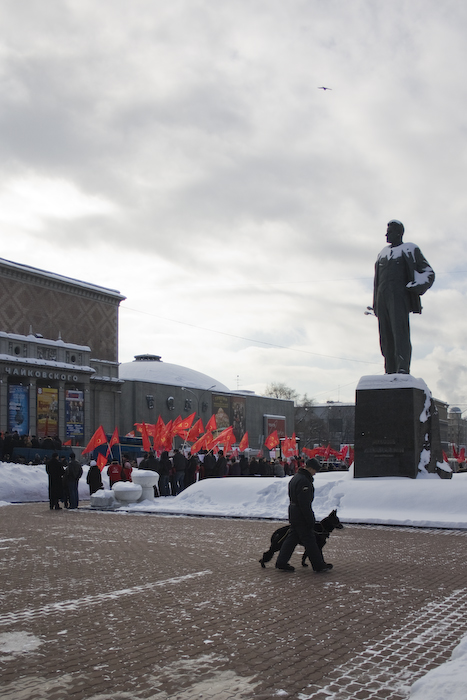 Митинг КПРФ на Триумфальной площади 