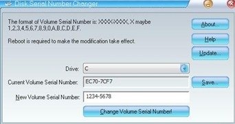 Disk Serial Number Changer