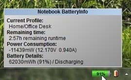 Notebook BatteryInfo