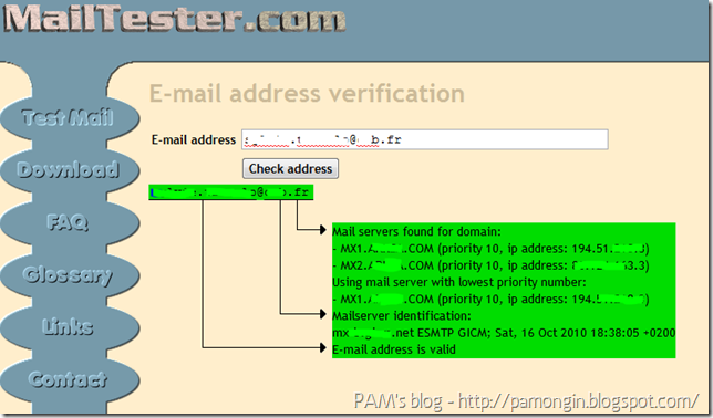 Vérifier Si Une Adresse Email Existe PAM's blog: Comment vérifier si une adresse email existe ? > MailTester