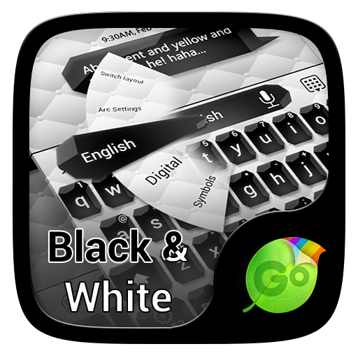 Black and White Keyboard Theme LOGO-APP點子