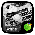 Black and White Keyboard Theme Apk