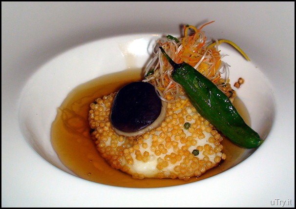 BAKED CHILEAN SEA BASS in DASHI-SOY BROTH