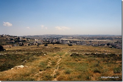 Mizpah view to south with Jerusalem airport, tbs98319800