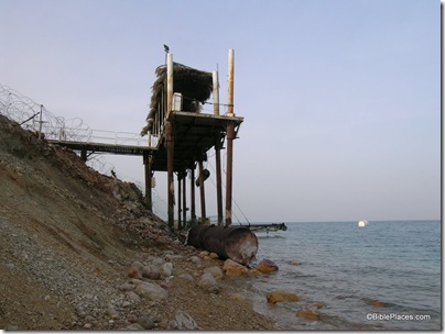 Dead Sea pier out of water, tb021905580