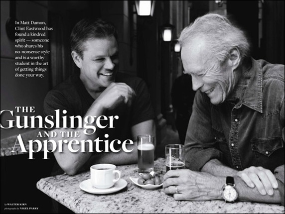 Matt Damon e Clint Eastwood