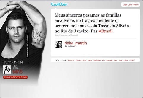 Ricky Martin Twitter