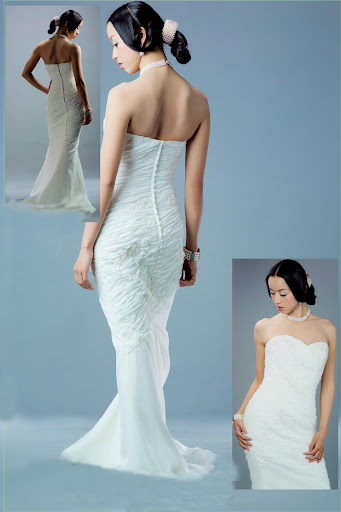 simple wedding gown HM352