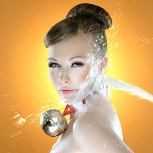 Russian Milk Ads With Woman And Offbeat Photography