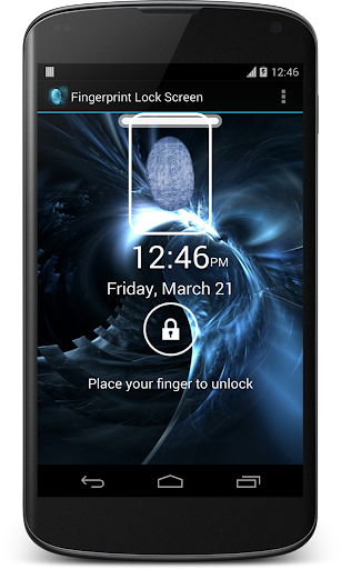 Fingerprint lock screen prank