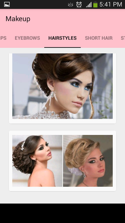Android application Makeup screenshort