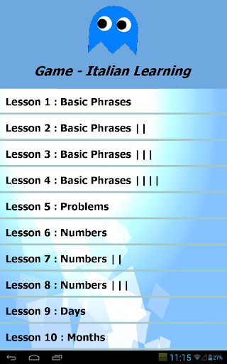 Game - Italian Learning