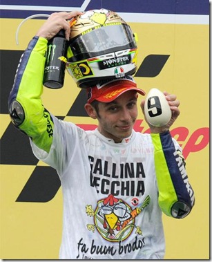 Rossi World champion 2009 moto gp