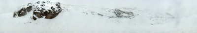 عکس پانوراما - توچال، نزدیک ایستگاه دوم، در حال برف باریدن