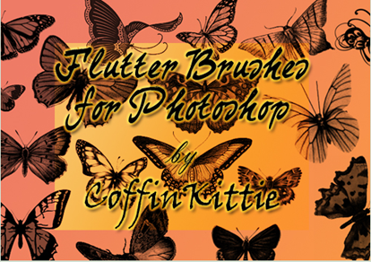 brushes o pinceles de mariposa monarca