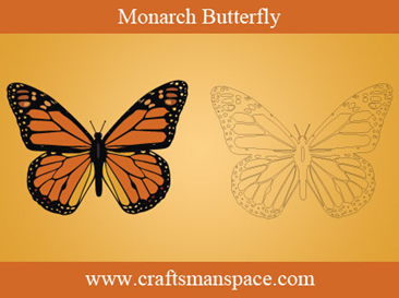 patrón de mariposa monarca