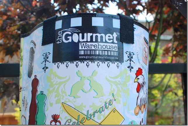free reusable bag with purchase from Gourmet Warehouse