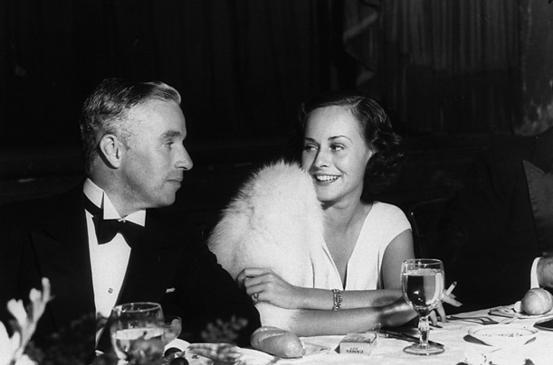 Chaplin and actress Paulette Goddard