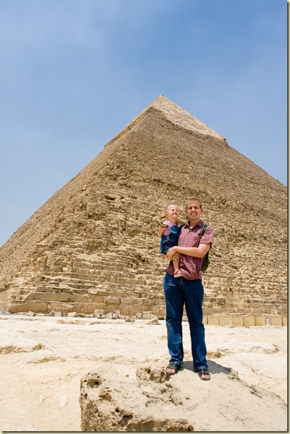 At the pyramids with Naanii